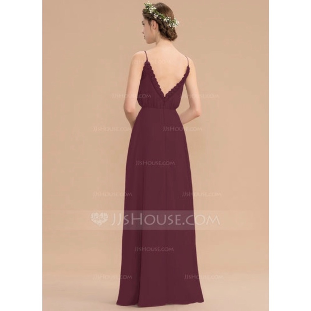 Boho Cabernet Bridesmaid Dress - JJ’s House - Picture 4 of 4